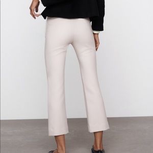 Zara Cream Color Flared leggings